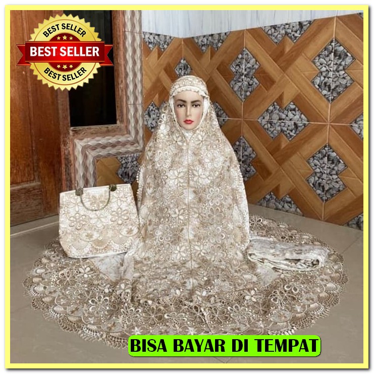 Mukenah Mukena Travel Traveling Polos Dewasa Semi Jumbo Fashion M GP851 Mukena Dewasa Sutra Paris