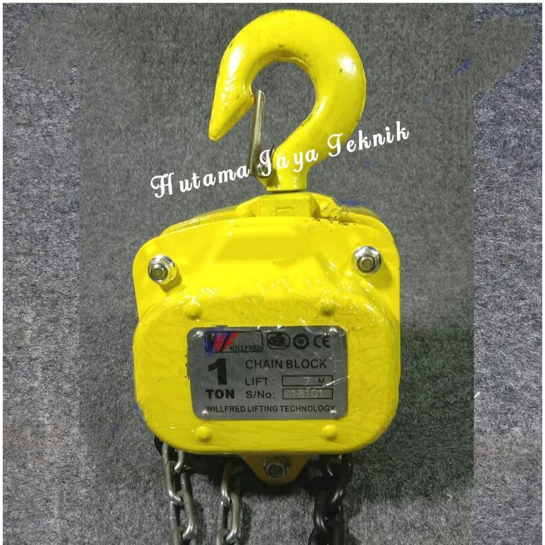 Chain Blok Katrol Takel Derek 1 Ton Rantai 7 Meter Premium