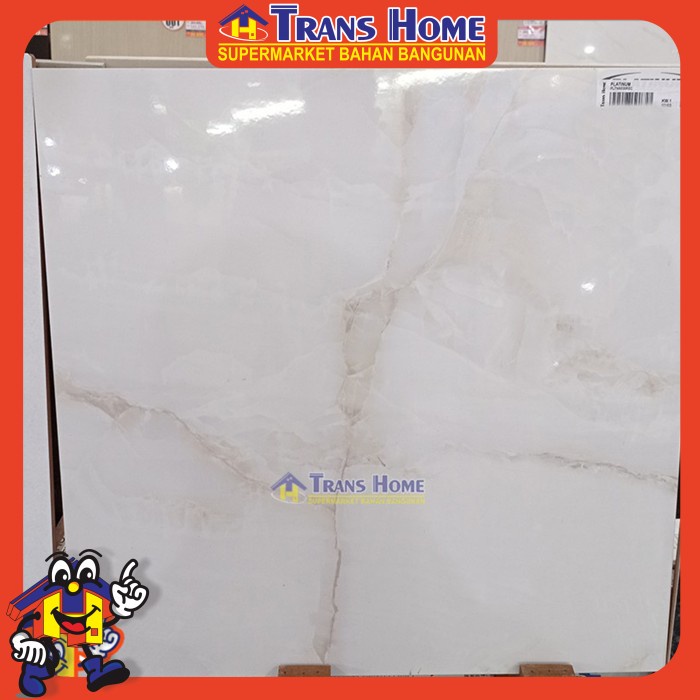 Keramik Platinum SALVATORE White Ukuran 60 x 60 cm ( REC)