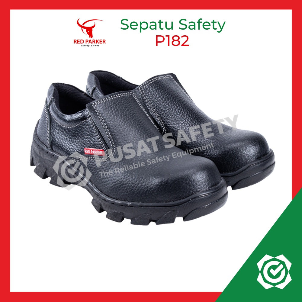 Sepatu Safety Pendek Slop Red Parker P182