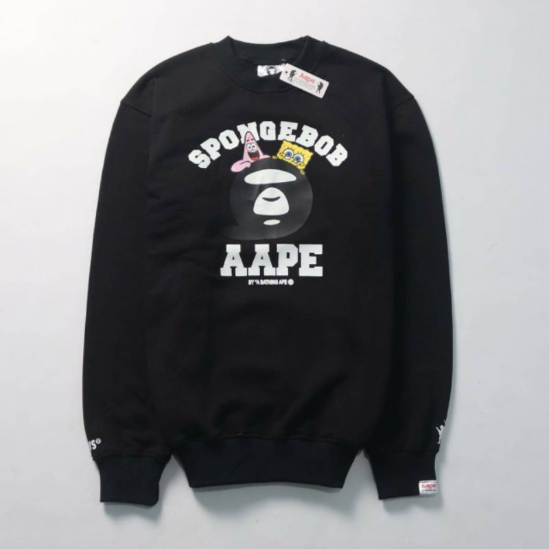 HOODIE AAPE X SPONGEBOB UNISEX PREMIUM HIGH QUALITY