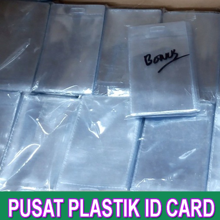Plastik tempat kartu nama id car ktp e tol