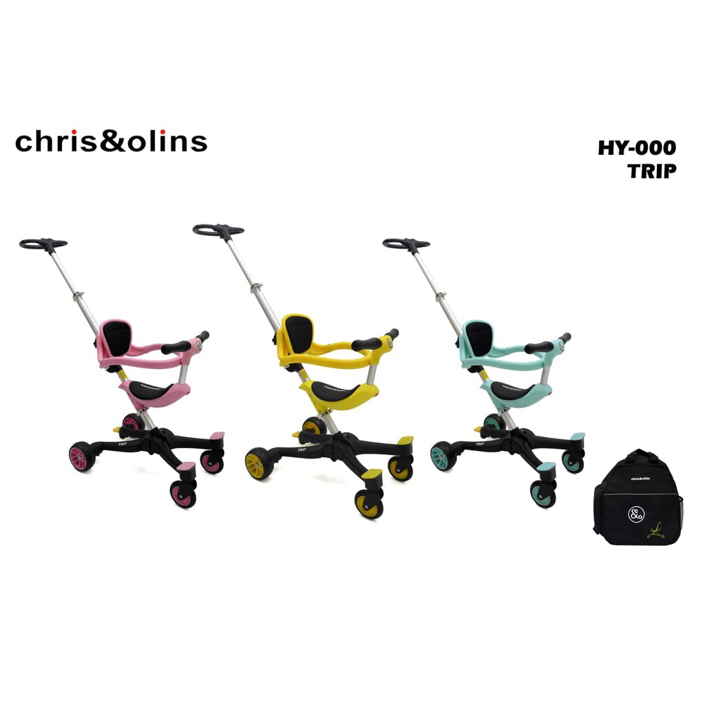 Stroller Chris &amp; Olins HY-000 Trip 4 Wheeler Stroller Kereta Dorong Anak