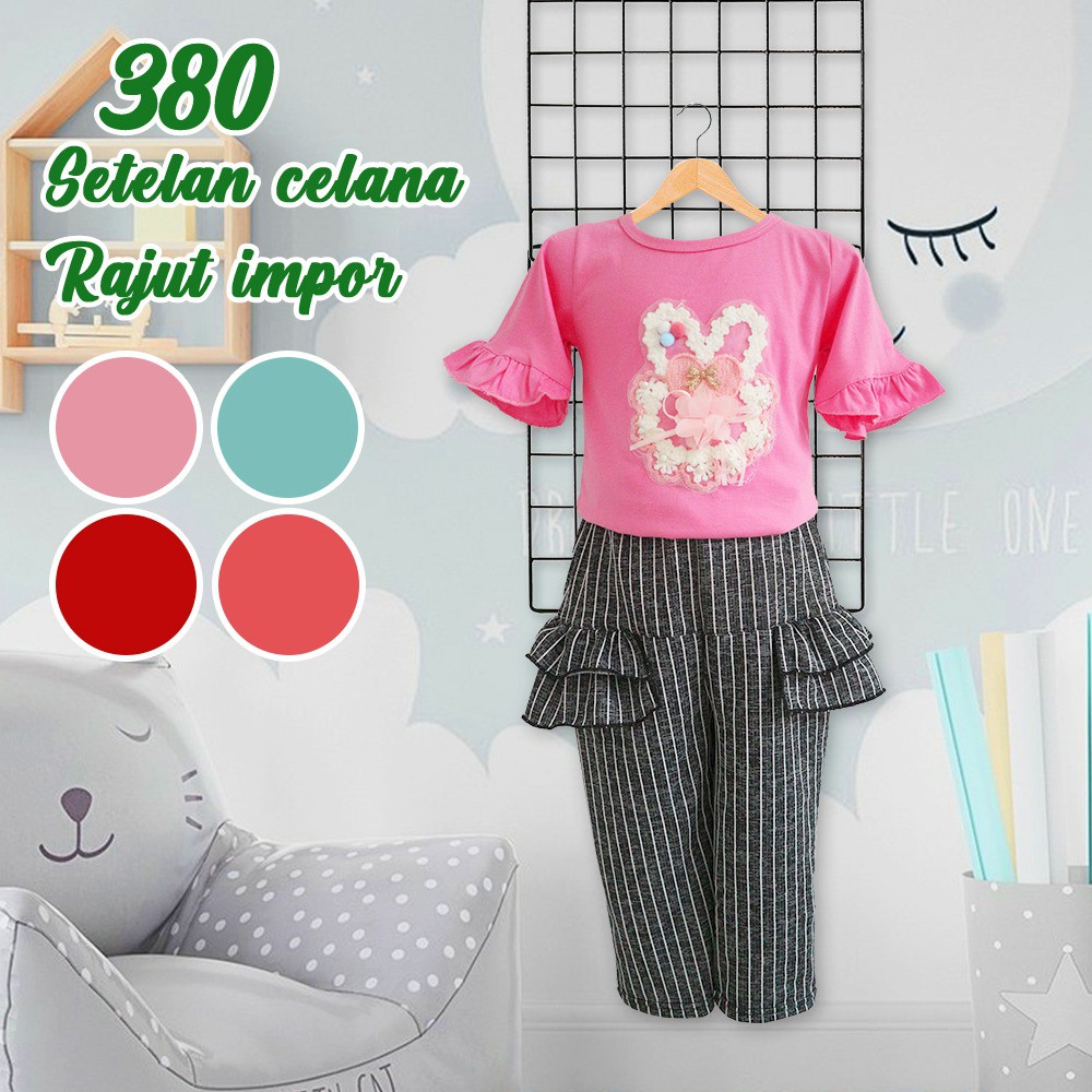 Premium Setelan Kulot Rajut Import