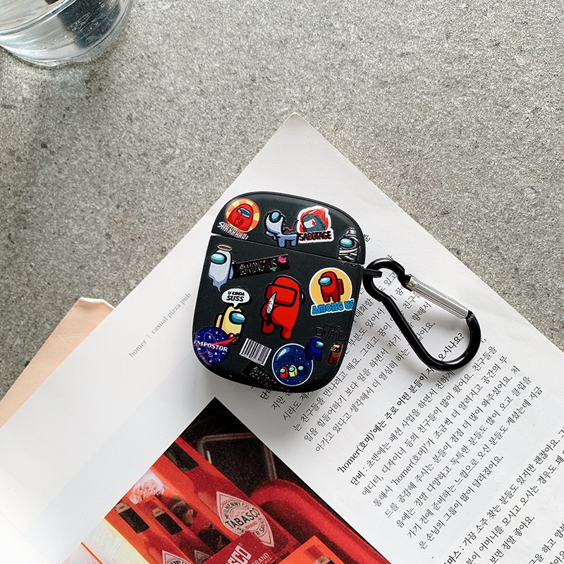 Soft Case Airpods 1 / 2 / Pro Gambar Kartun Luar Angkasa Bahan Silikon