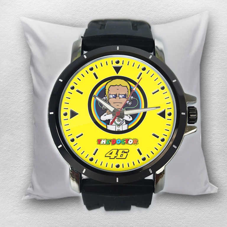 VR46  Valentino Rossi 03 Jam Tangan Pria Rubber Custom