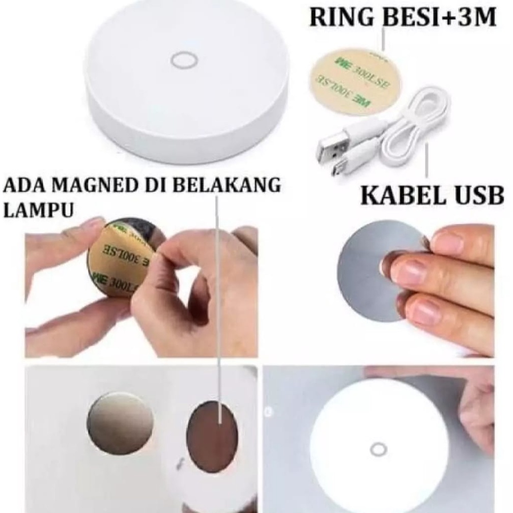 Lampu Pintar LED Sensor Gerak tempel Magnetic Lampu Sensor Gerak Otomatis Emergancy