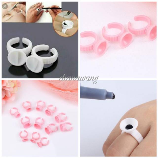 Cincin Lem Eyelash Extension 10 pc / Ring Glue For Eyelash Extension