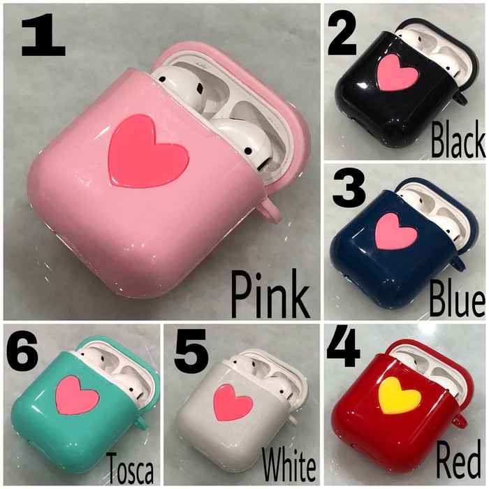 Apple Airpods TPU Soft Case Protective Cover Bumper Pouch LOVE