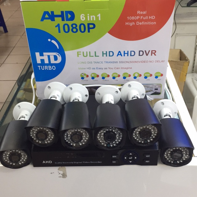 Paket Cctv 6 Camera outdoor komplit tinggal pasang