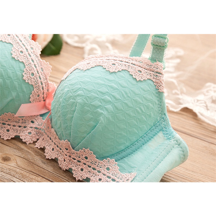 TERMURAH GRATIS ONGKIR Set Bra BH pakaian dalam cewek wanita remaja bahan import korea  KR022 kawat