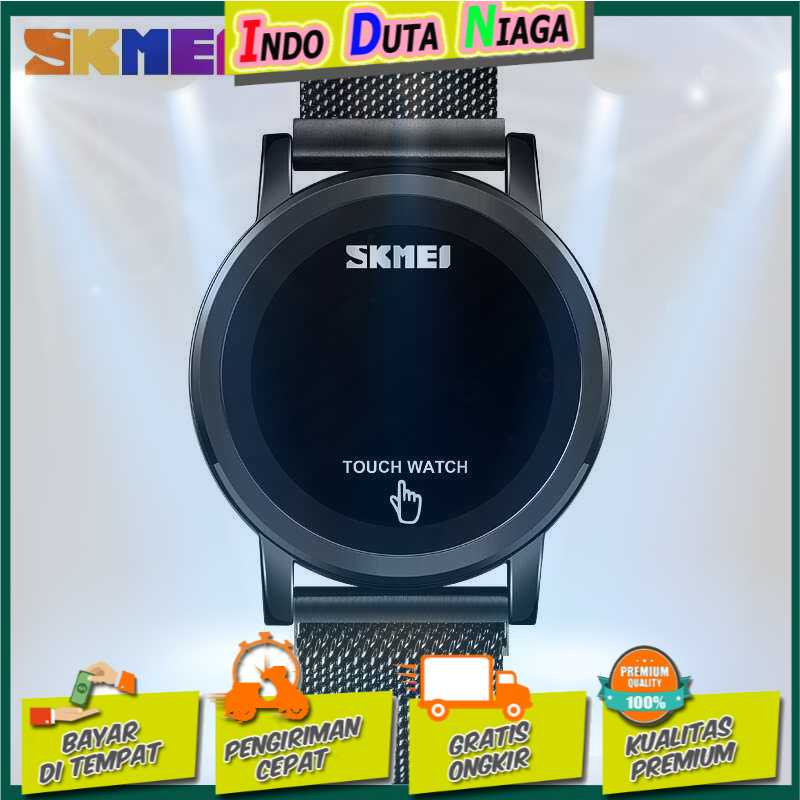 IDN - SKMEI Jam Tangan Digital Pria Strap Stainless Steel - 1668