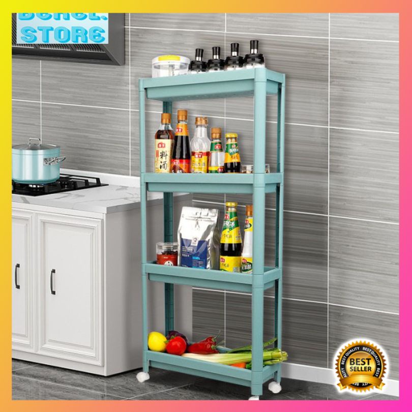 Rak Dapur Rak Bumbu Plastik Serbaguna - 4 Susun