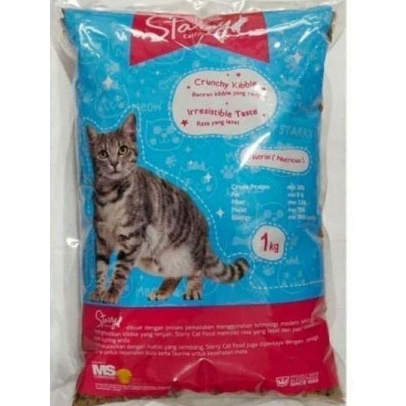 Starry Cat food 1kg - Starry 1kg - Makanan kucing STARY cat food 1kg