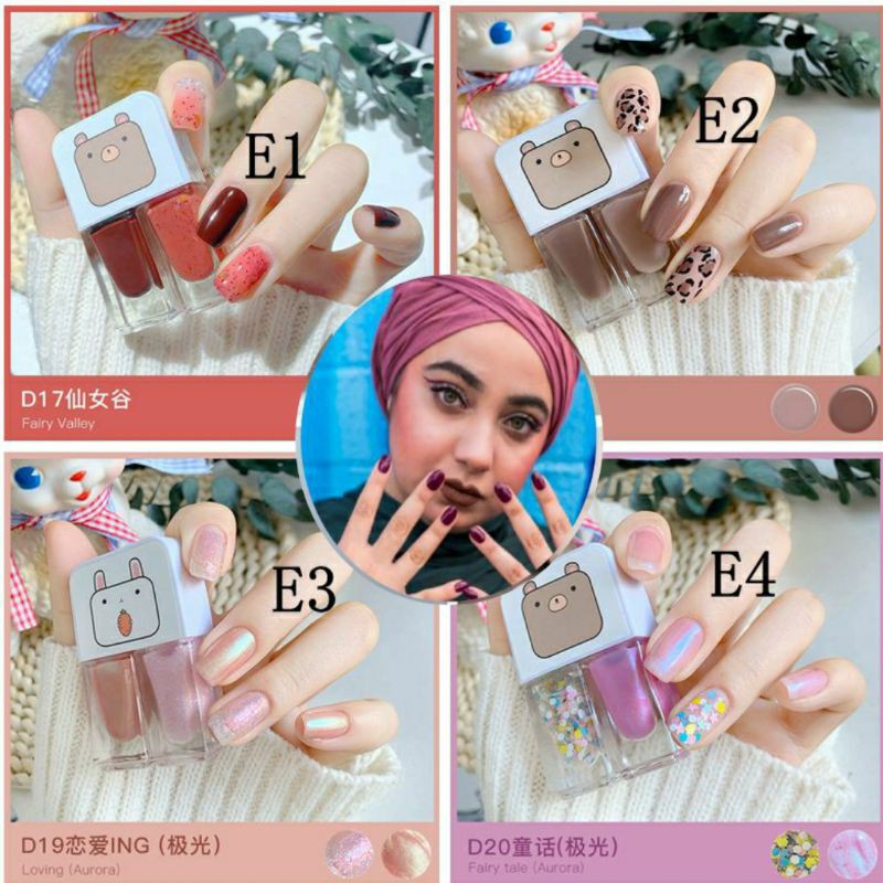 2in1 Kutek Cat kuku halal Artis bisa solat Maxfine Peel Off Muslimah Bisa Dikupas