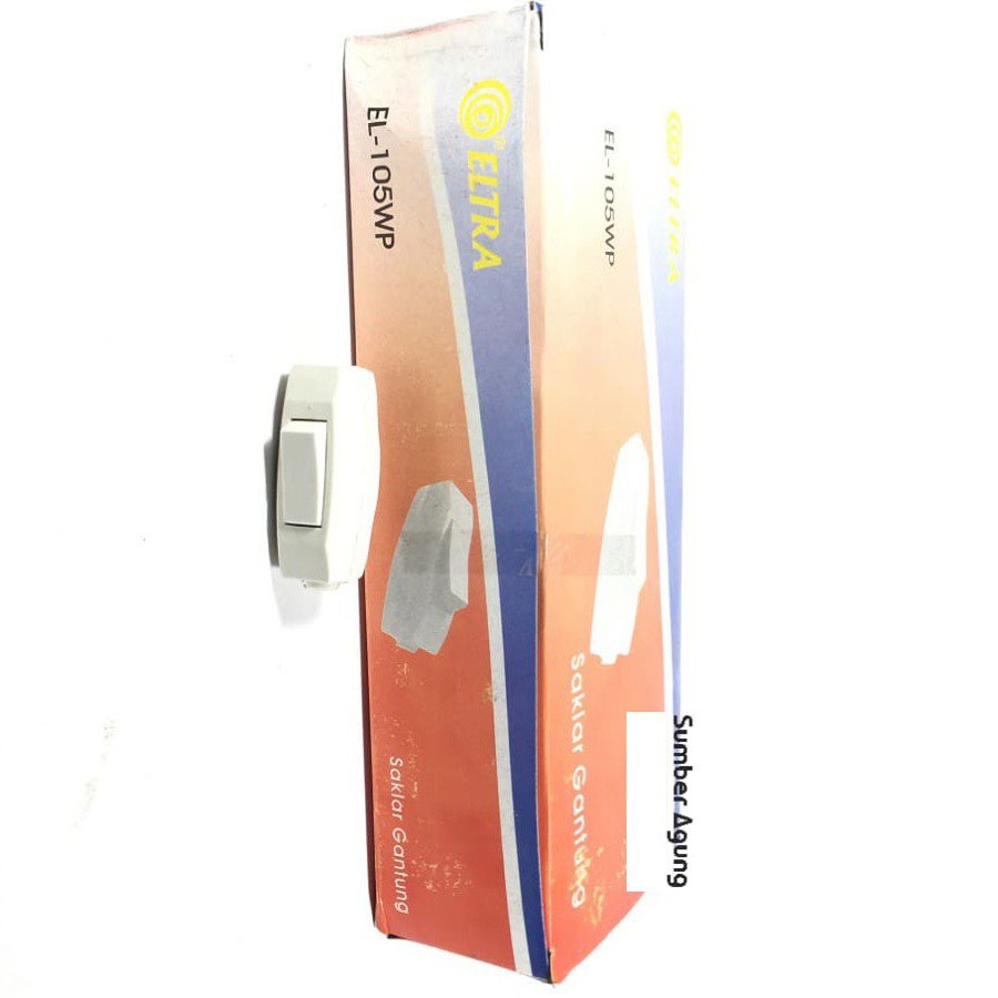 Saklar Gantung Putih On Off Merk Eltra EL105 WP Murah Grosir Ecer