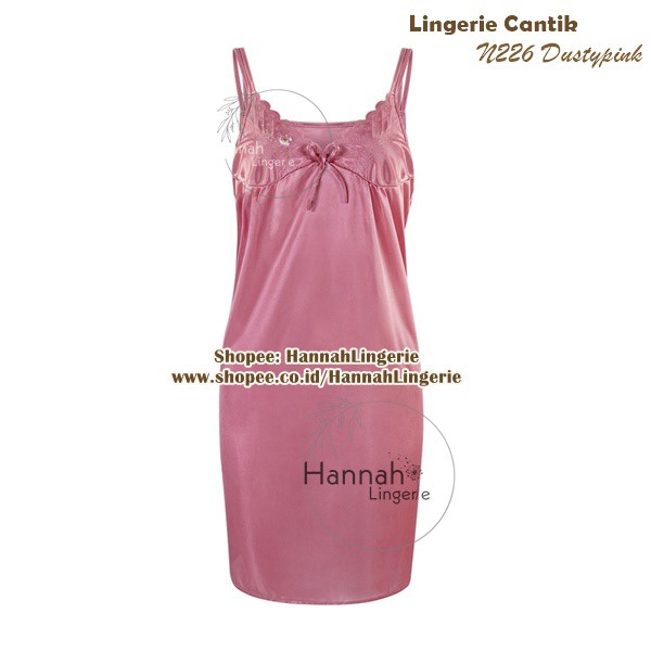 Hemat!!! Lingerie Set M-XL Baju Tidur Seksi Cantik Lingerie Wanita Lingerie Satin Saten Silk N226