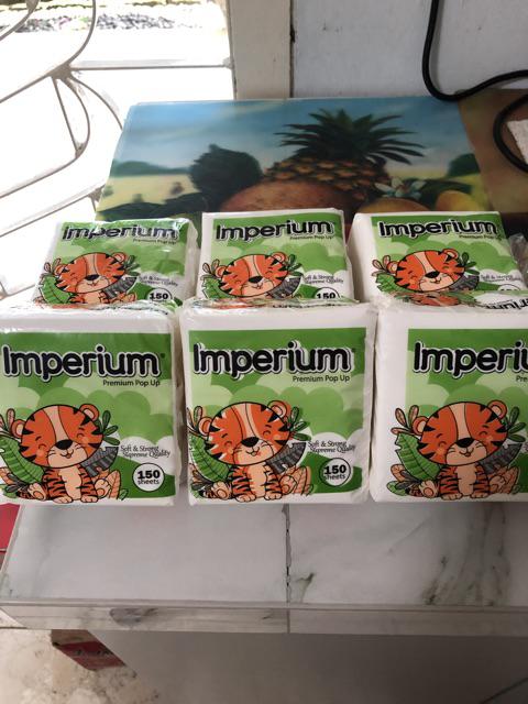 Tissue Popup Imperium Tisu Kotak Topup Tisue Tissu 150sheet Rumah Makan