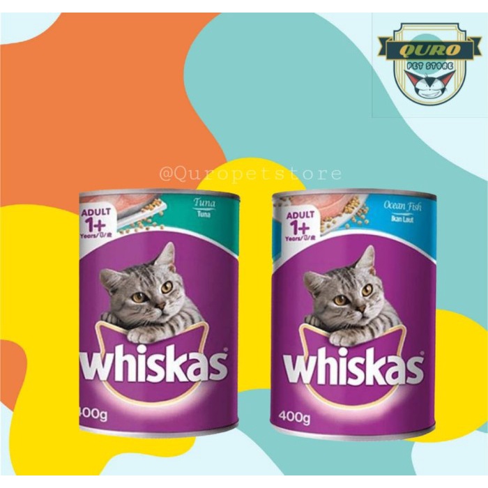 Whiskas kaleng 400gr-makanan kaleng whiskas adult