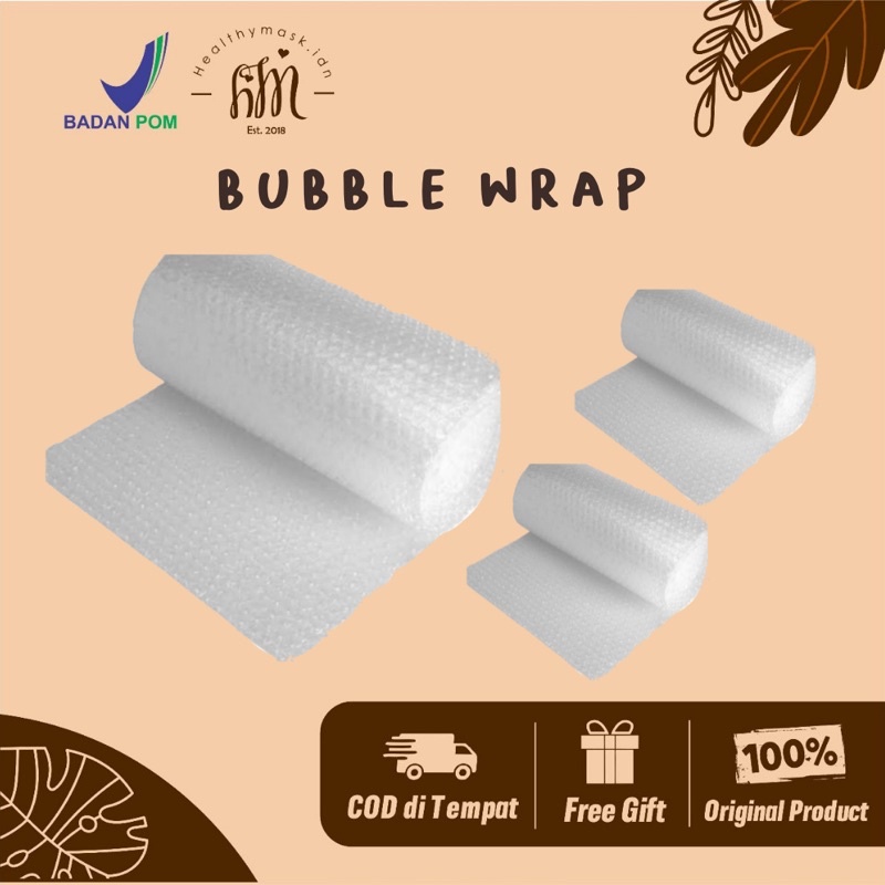 

BUBBLE WRAP (untuk packing lebih aman)