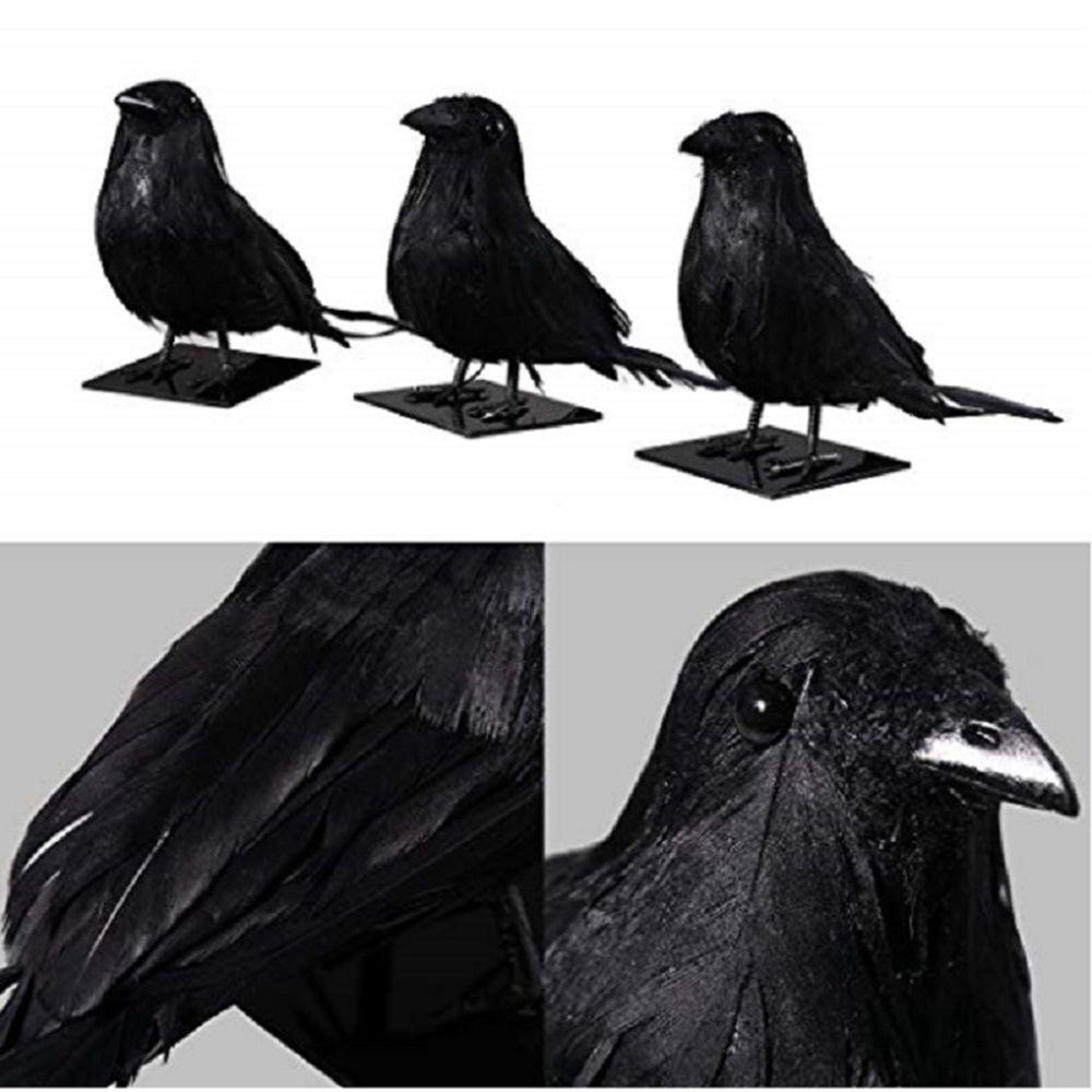 Top Halloween Alat Peraga Hias Baru Black Crow