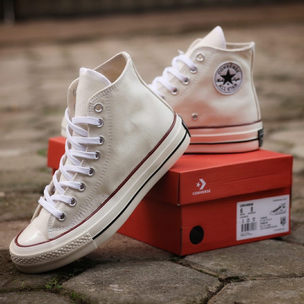 PROMO Converse 70s High Parchment Egret (Krem) | Trend Sneakers Pria Terbaru, Harga Murah, Kualitas Mewah