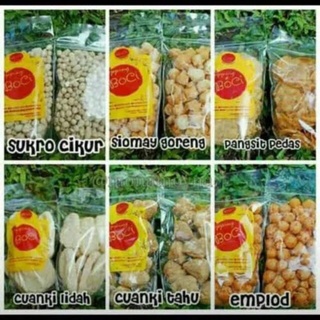 

topping boci cuanki tahu sukro cikur emplod siomay kering