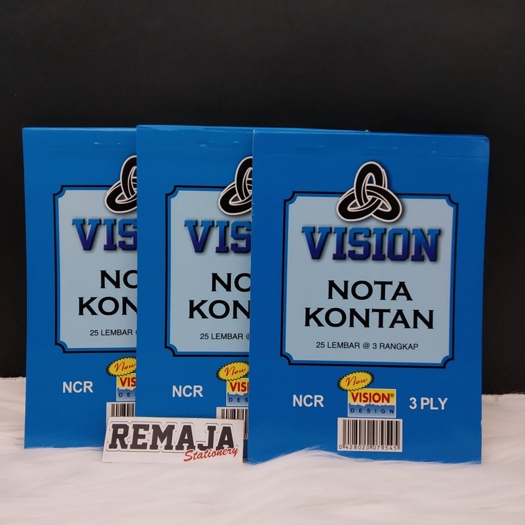 

Nota Vision NCR 3 ply 1/4 folio