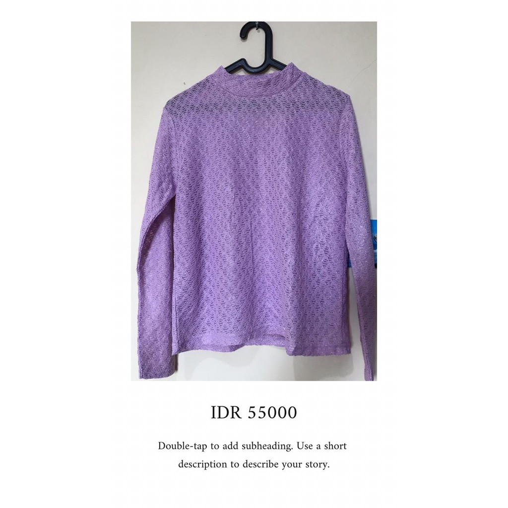 kaos bahan wool warna ungu