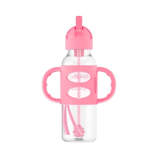 Dr browns Sippy Straw Bottle Standart Silicone Handle 250ml