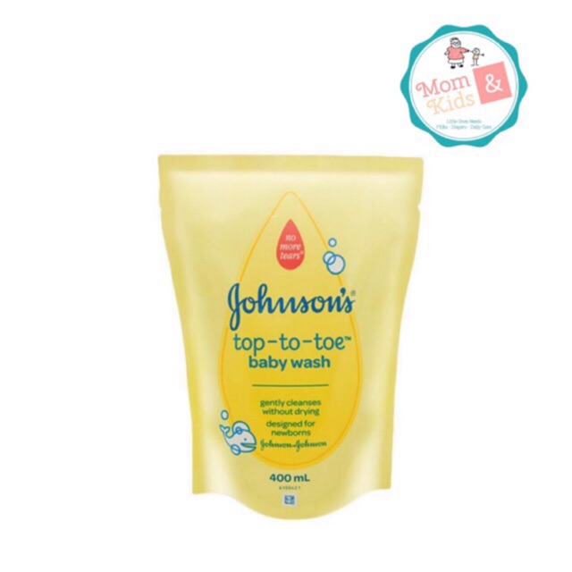 Johnsons Baby Milk Rice Hair &amp; Body / Top to Toe Wash 400 ml