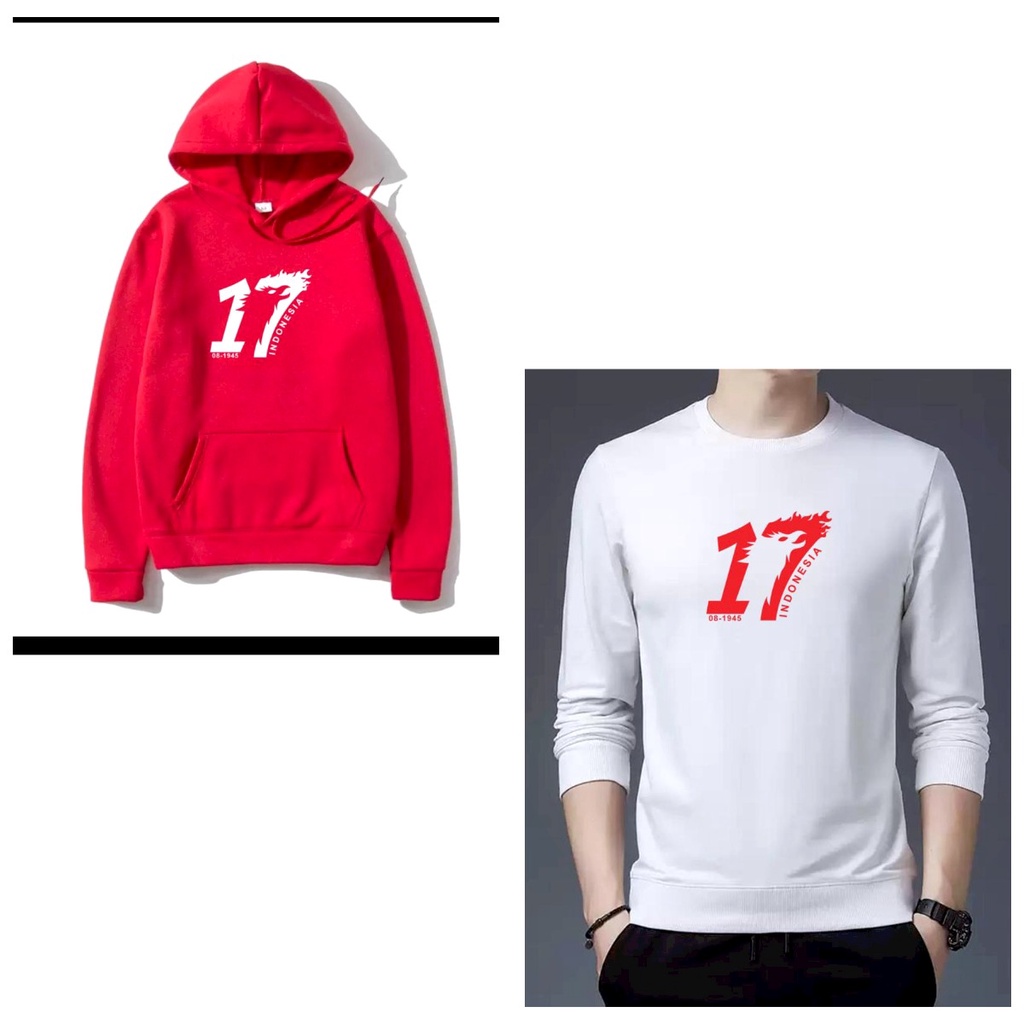 POLILE781 - 17 AGUSTUS  SERIES / hoodie / sweater / oblong / merah putih / 17 agustus / hut ri / upacara / dirgahayu / acara / upacara