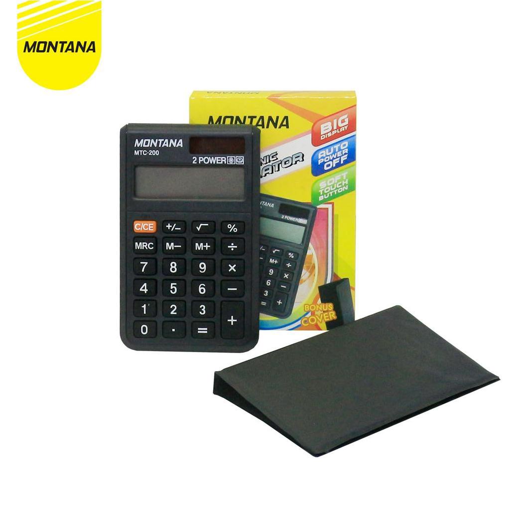 

MONTANA Kalkulator 2 Power 8 Digit Electronic Calculator Big Display MTC-200
