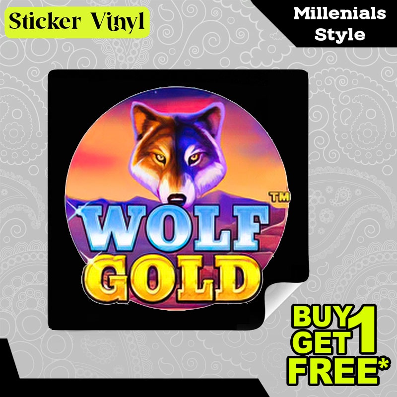 

Stiker Sticker Wolf Gold Kotak Pragmatic Play Game Slot Aesthetic Bahan Vinyl Satuan Anti Air