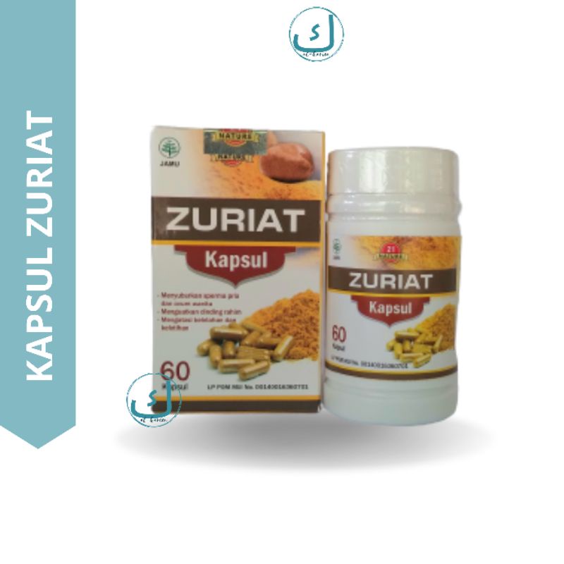 kapsul zuriat- kapsul buah zuriat-kapsul zuriat asli isi 60 kapsul
