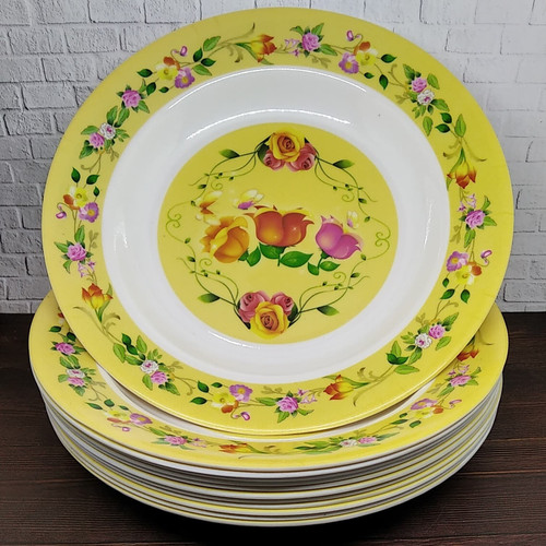 PIRING MAKAN SEMI MELAMIN 1 LUSIN