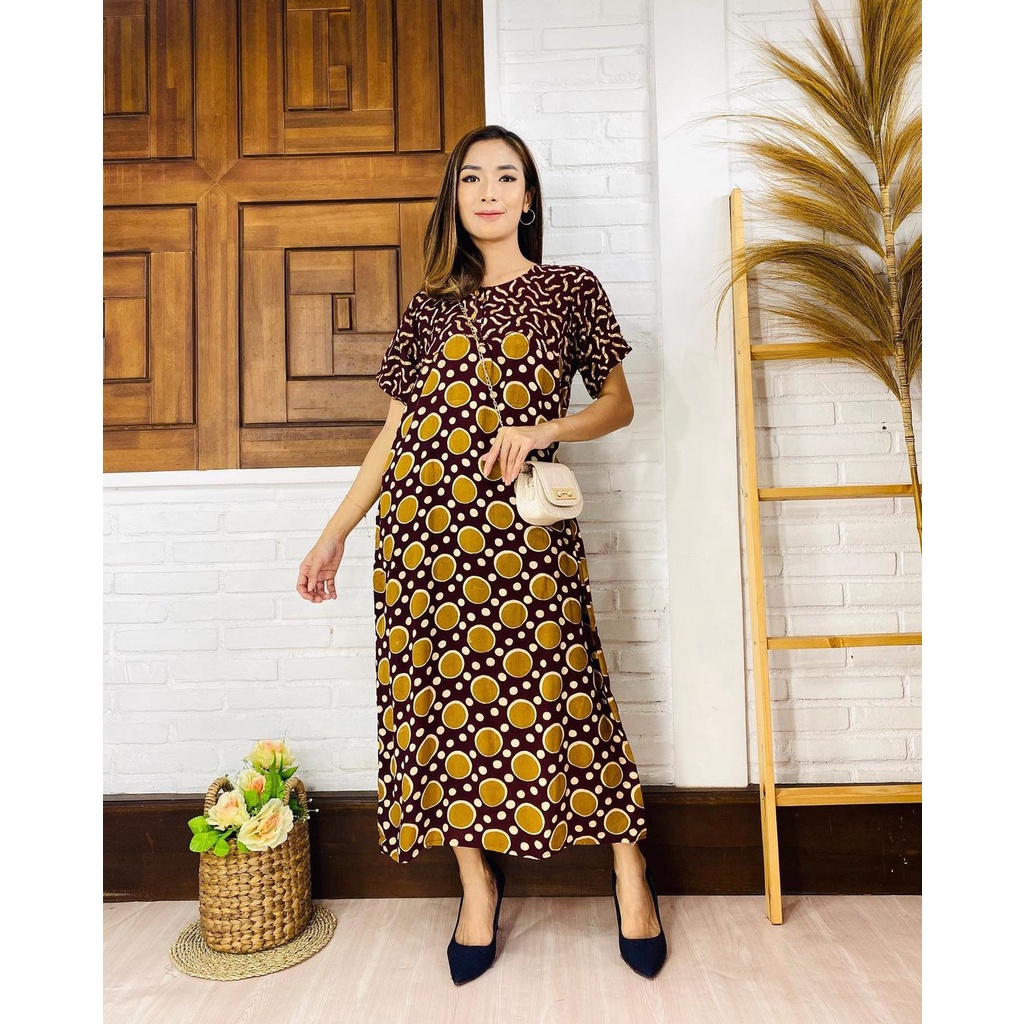 Daster Batik Murah Baju Tidur Batik Murah Adem Nyaman Daster Batik Pekalongan Daster Yukensi-Julia-HC