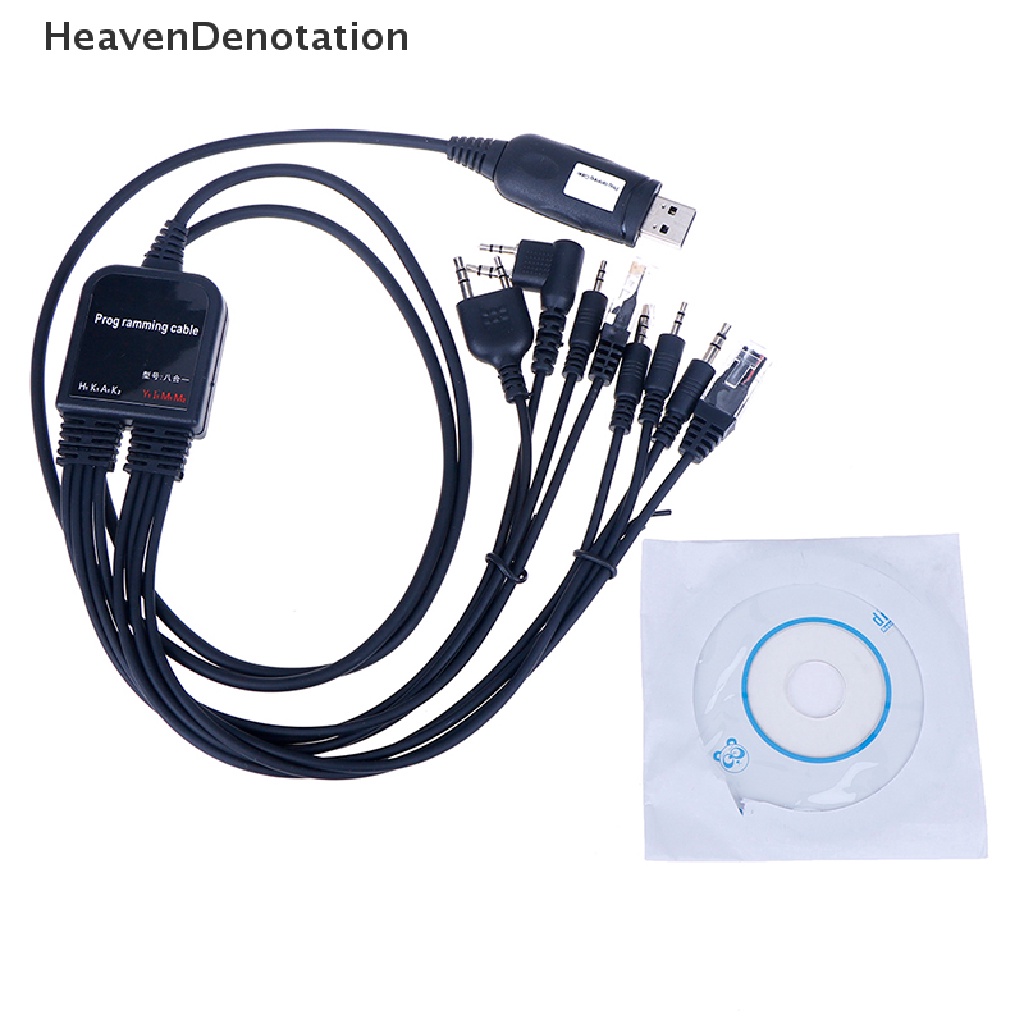 Kabel Programming Usb 8 In 1 Untuk Radio Walkie Talkie Mobil