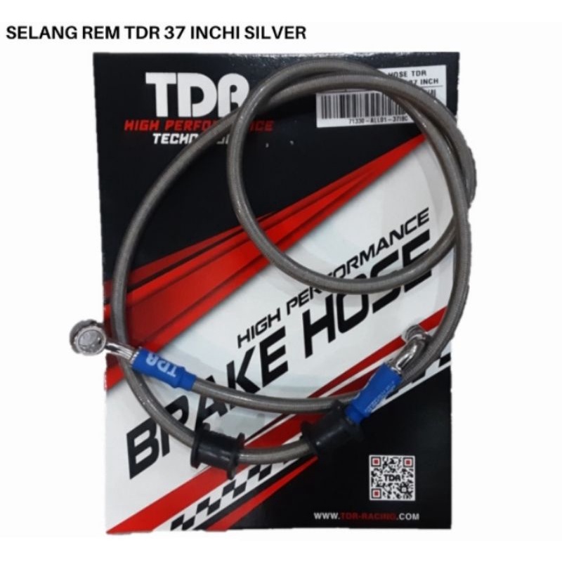 TDR SELANG REM DEPAN BLACK CARBON UKURAN 37INCH ATAU 94CM /Motor Aerox Old Lexy Non ABS