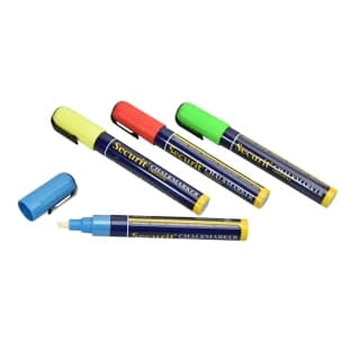 

Securit Set Marker Warna Untuk Chalkboard 2.6cm 4 Pcs / Spidol Marker