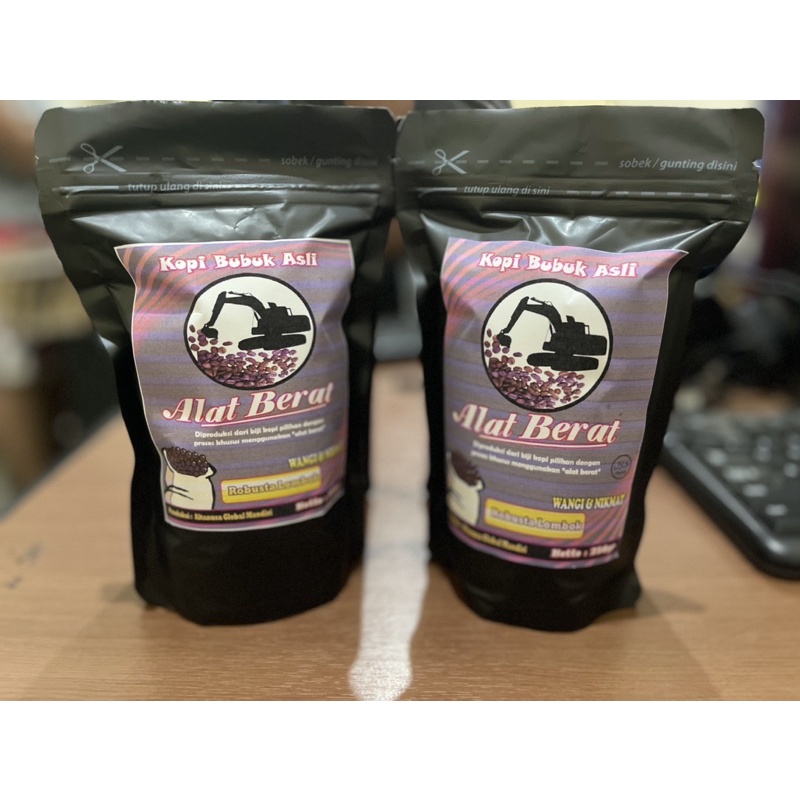 

Kopi Alat Berat Robusta Lombok 250gr