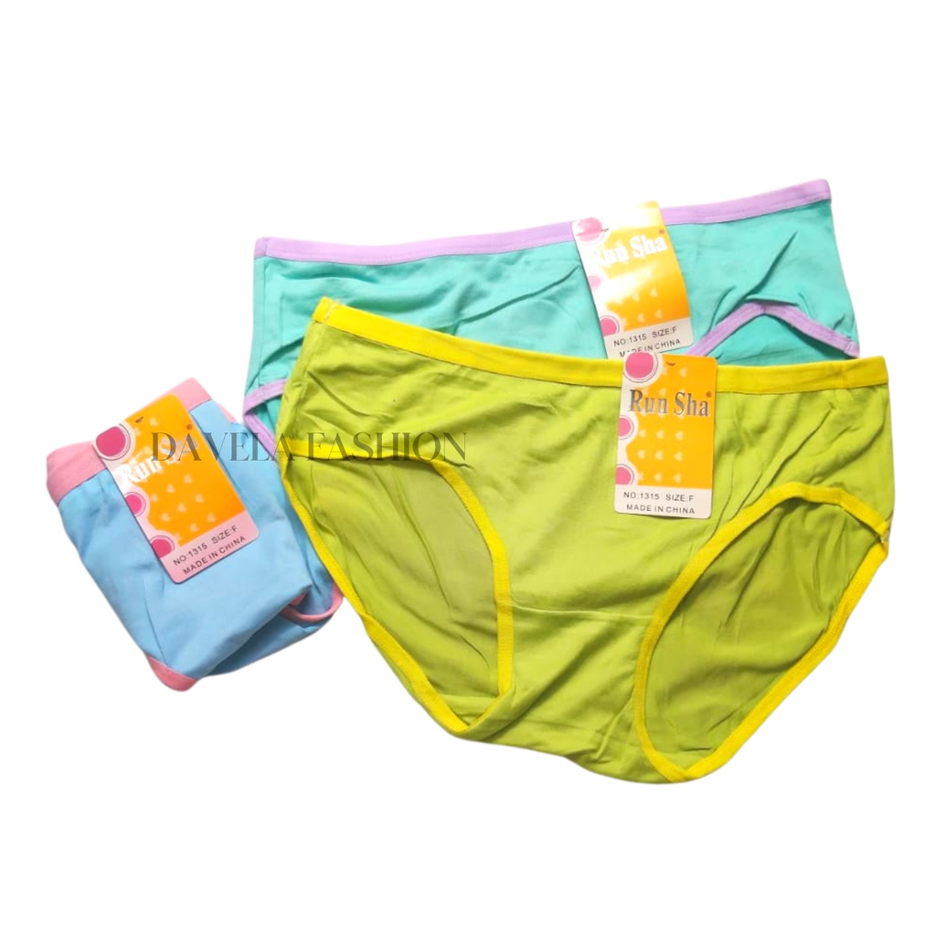 6 Pcs Celana Dalam Remaja Perempuan | CD Polos | Celana Dalam