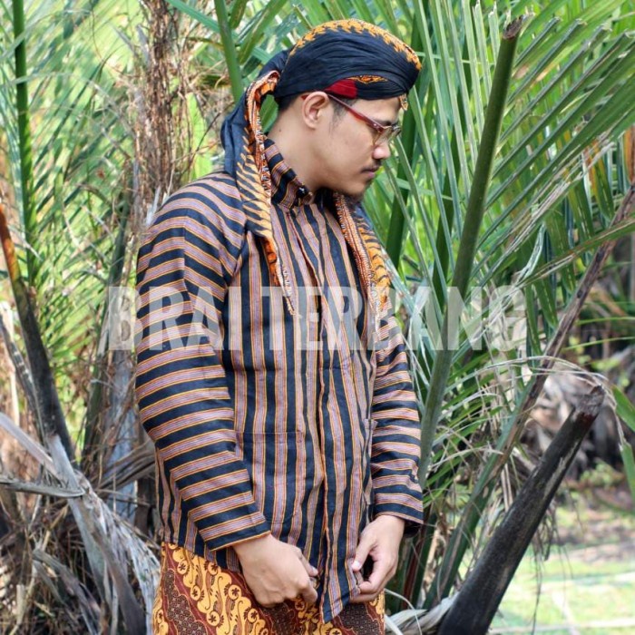 WS baju pakaian adat jawa surjan sorjan dewasa ukuran xxl