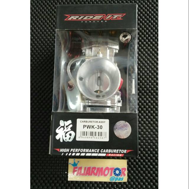 RIDE IT KARBURATOR FULL CHROME REAMER PWK 30