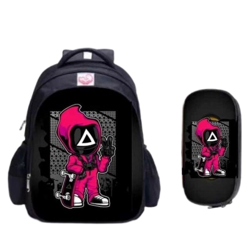 [BAYAR DITEMPAT] NSTORE15 !! TAS PUNGGUNG RANSEL FASHION SQUID GAME /  BACKPACK ANAK LAKI LAKI