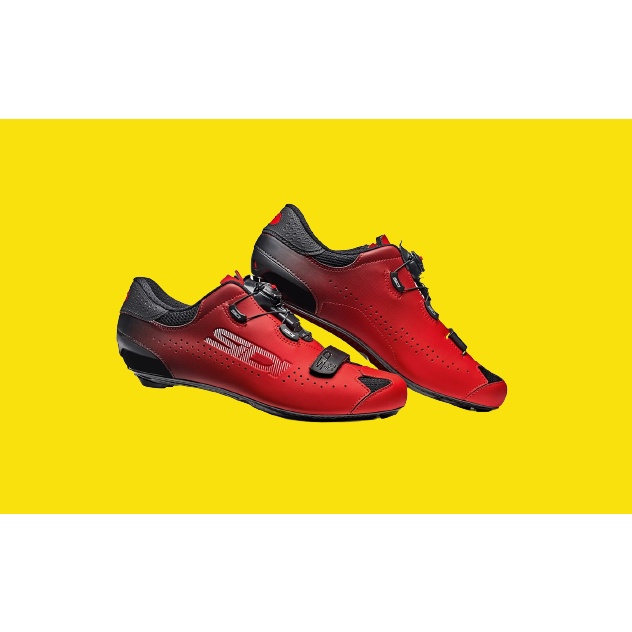Sepatu RoadBike Shoes Sidi Sixty Black Red