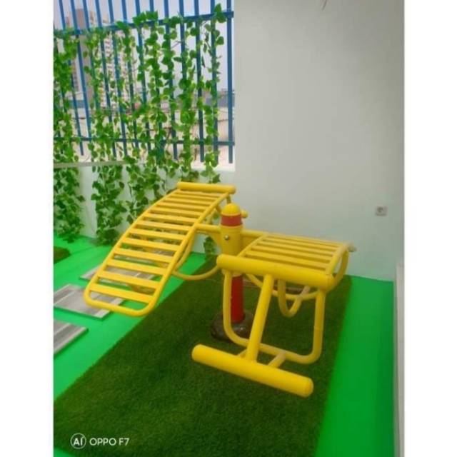 ALAT GYM OUTDOOR DOUBLE SIT UP MACHINE / ALAT OLAHRAGA OUTDOOR