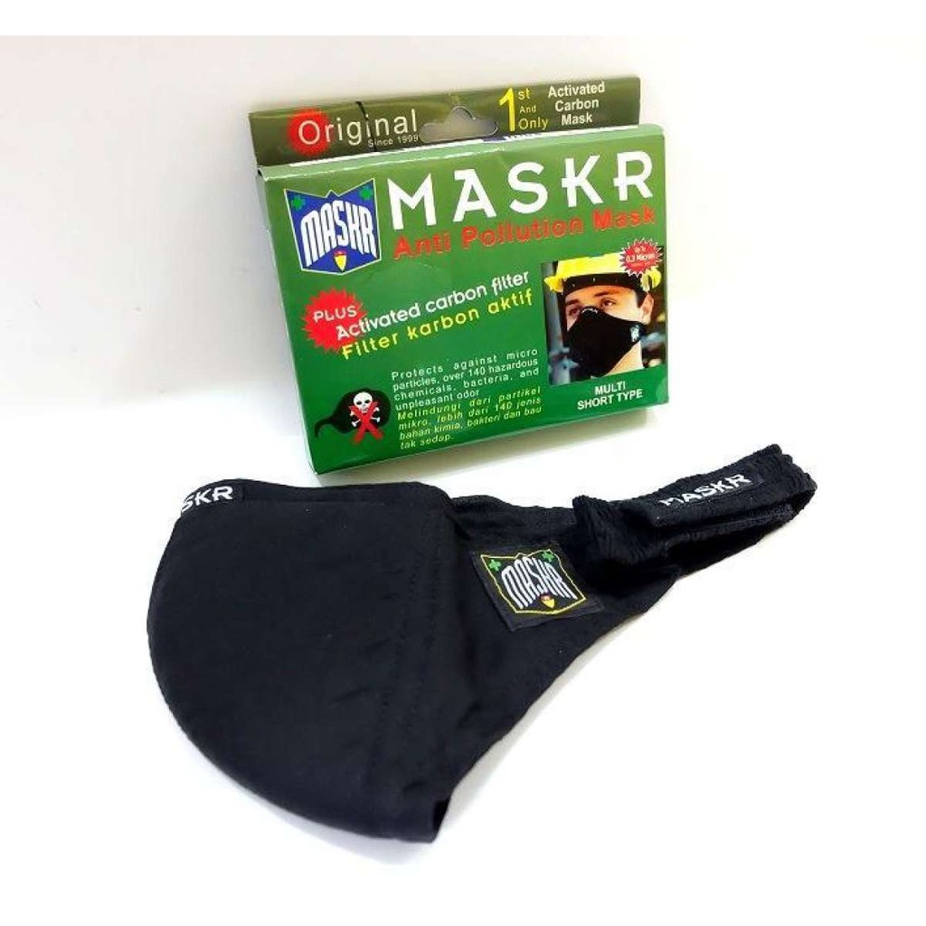 MASKR Masker Anti Polusi 100% Original dengan karbon aktif (Short Type)