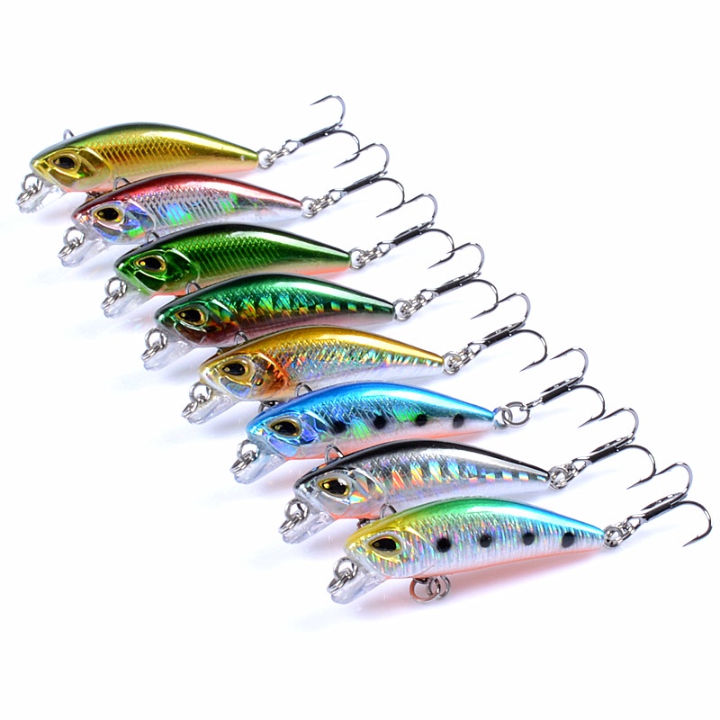 Umpan Pancing Sinking Minnow Fishing Lure 4.7cm / 3.7g Swimbait Umpan Pancing Ikan Bass Wobbler Memancing