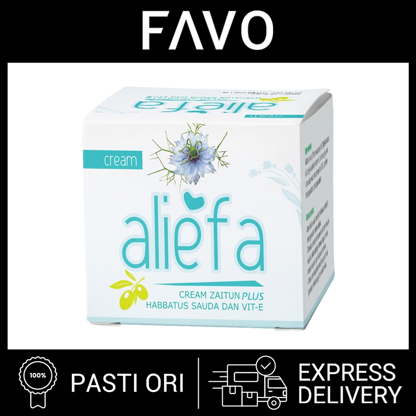 Krim Wajah Aliefa Cream Zaitun Plus Habbatus Sauda & Vitamin E - 15 gr
